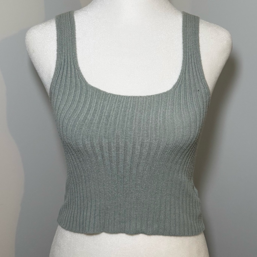 Brandy Melville Women’s Sage Green Tank Top
